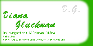 diana gluckman business card